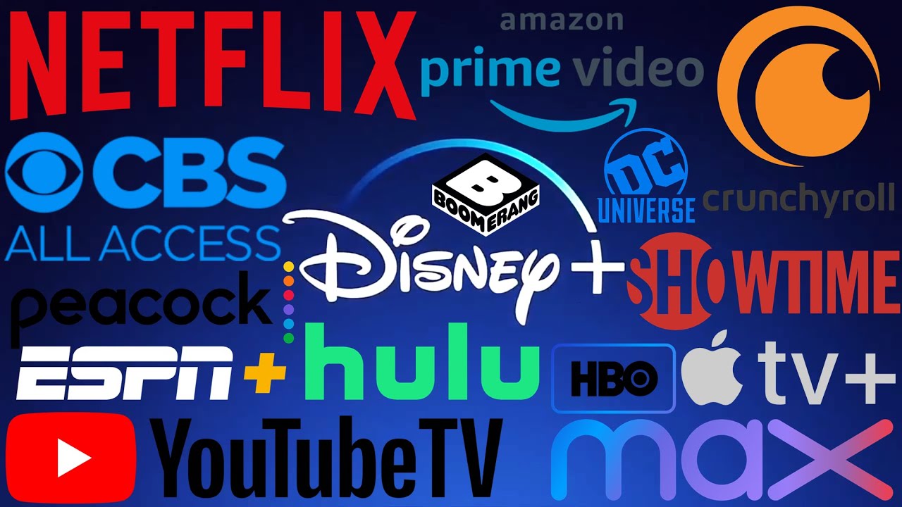 Netflix,
                      Hulu, Amazon Prime Video, Disney Plus, HBO Max,
                      Paramount Plus, and Peacock